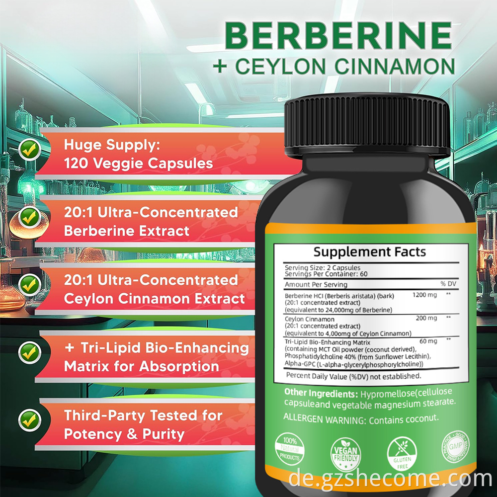 Berberine Ceylon Cinnamon Capsules8